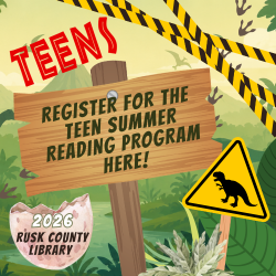 Jungle themed graphic with the text "TEENS - Register Here"